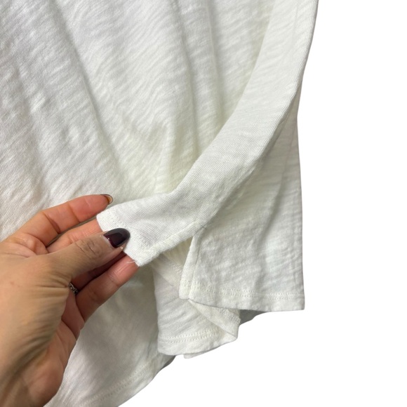 ATM SLUB JERSEY SCHOOLBOY V-NECK TEE WHITE SIZE XS - Picture 8 of 9